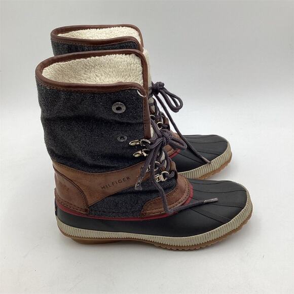 Tommy Hilfiger Women's Duck Boots Size 8 Multicolor Winter Casual - Picture 8 of 10